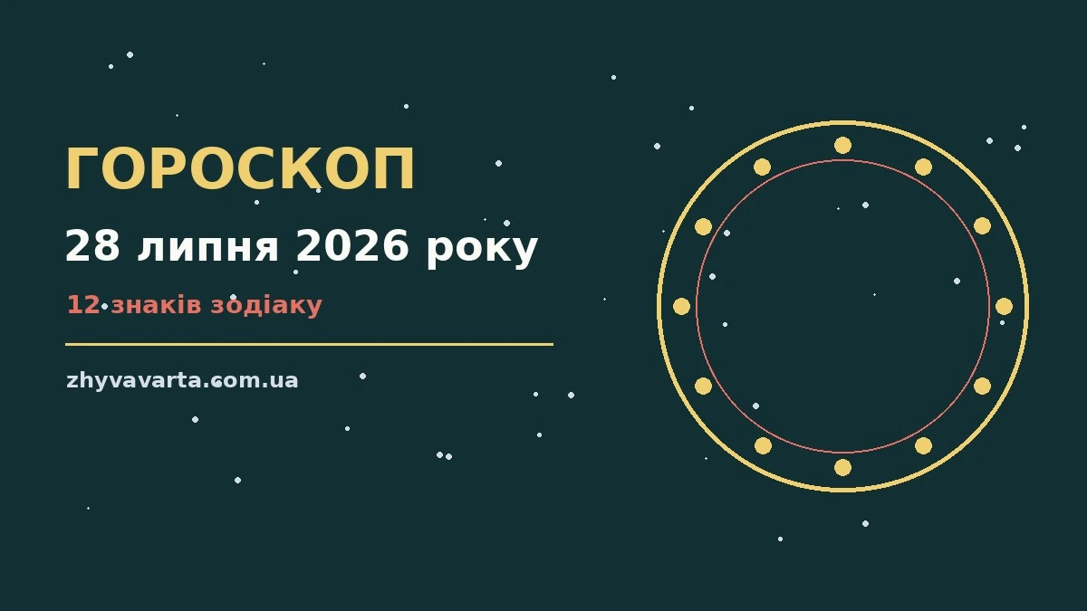 Кавова чашка, блокнот зі списком справ і маленький годинник на тлі ранкового вікна — символ планування дня 28 липня 2026 року