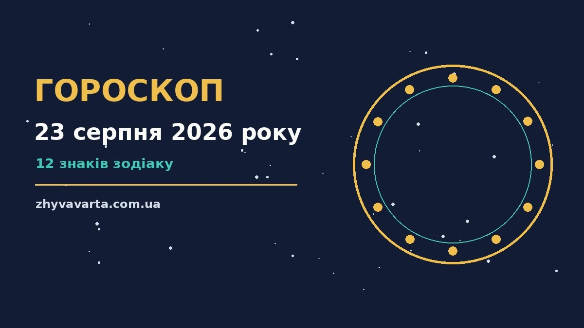 Гороскоп на 23 серпня 2026 року: практичні поради для роботи, фінансів і стосунків