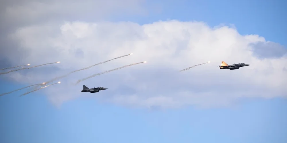 Винищувач Gripen у Швеції, фото Johan Nilsson/TT