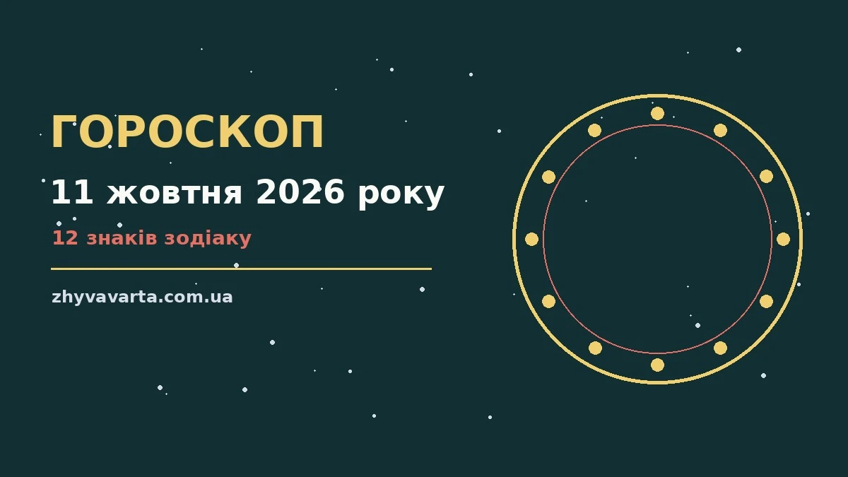 Недільний гороскоп на 11 жовтня 2026 року: енергія дня, пріоритети та корисні звички для всіх знаків зодіаку