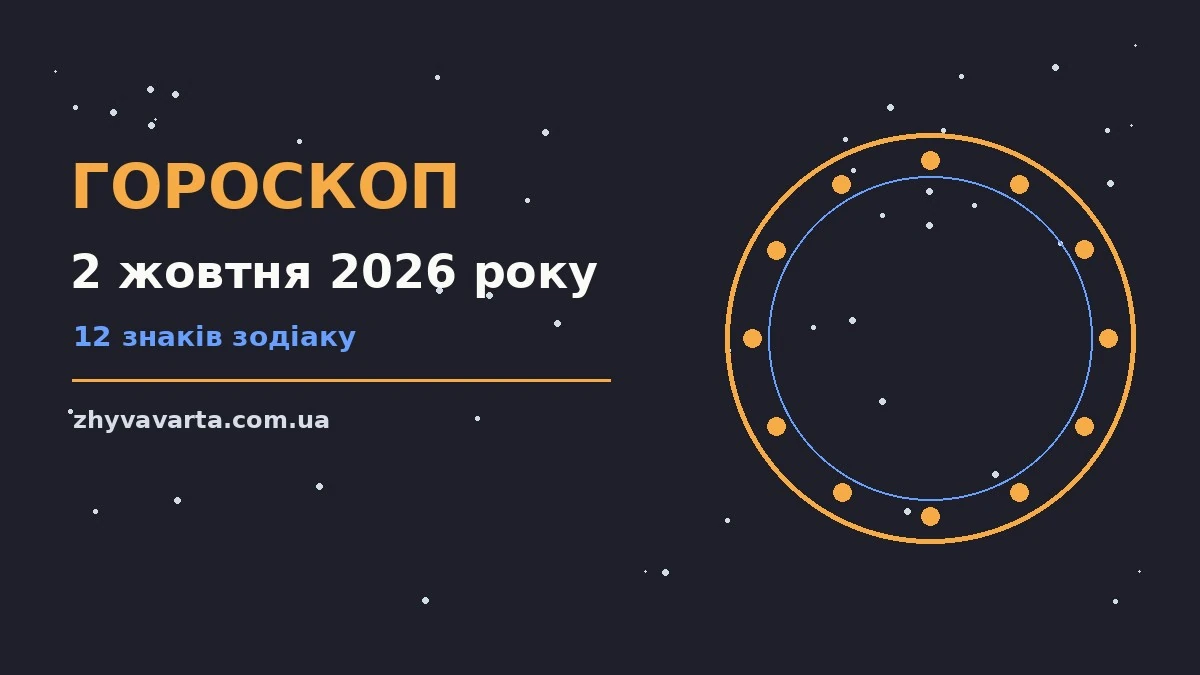 Астрологічний гороскоп на 2 жовтня 2026 року, знаки зодіаку, ранкова кава та планувальник на столі