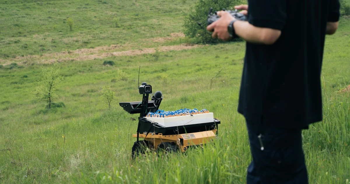 Український дистанційний розміновувач на базі Starlink (ілюстративне фото)
