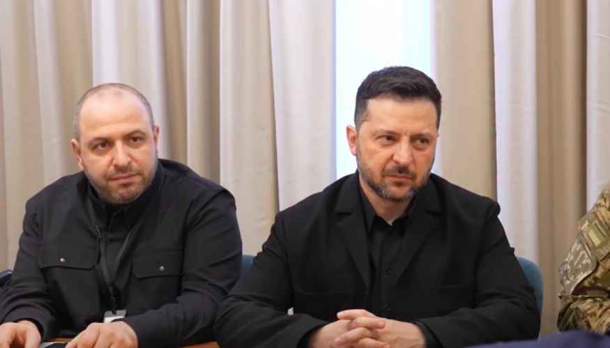 Володимир Зеленський під час зустрічі з Йонасом Гаром Стьоре